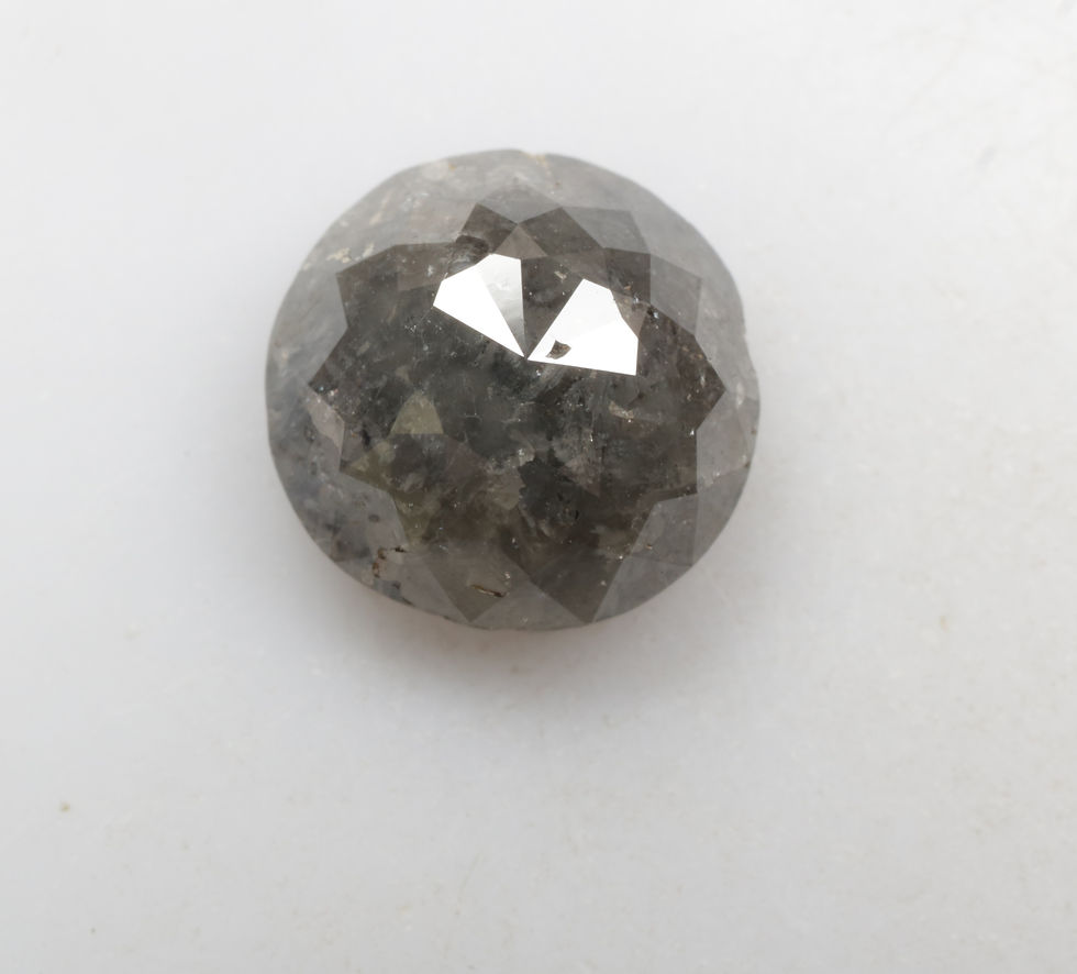 Thumbnail: 1.98 CT 7.6 MM Natural Loose Round Rose Cut Diamond for Handmade Jewelry