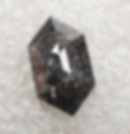 Thumbnail: 1.47 CT 10.0 X 5.8 MM Natural Loose Diamond Hexagon cut Diamond Black color