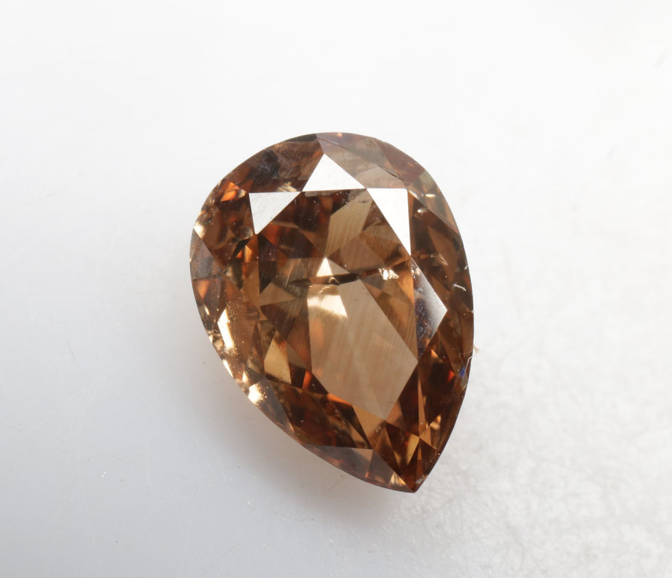 Thumbnail: 0.83 CT 7.0 X 5.1 MM Natural Pear cut Loose Full cut Diamond for fancy Pear Ring