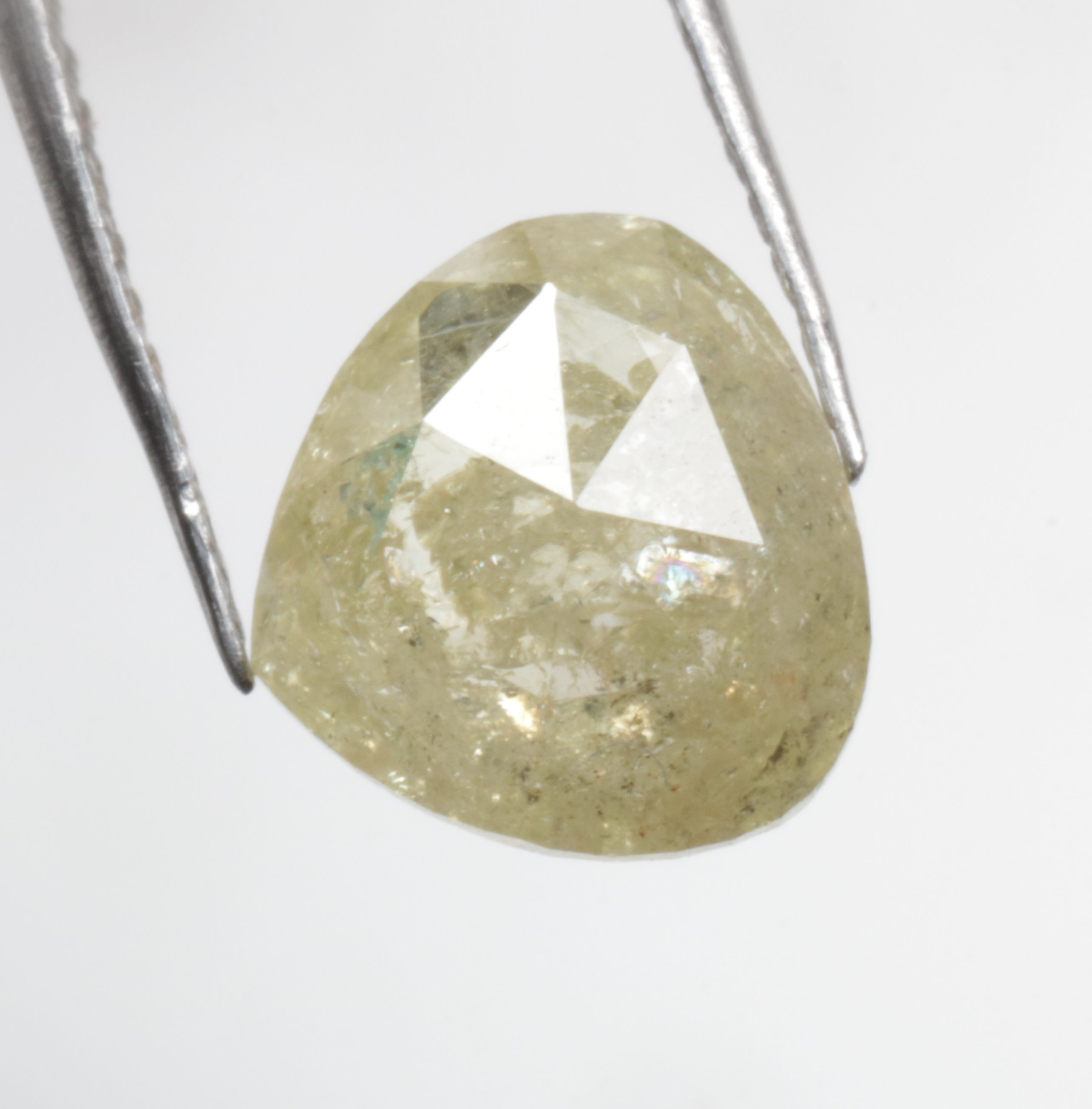 1.51 CT 7.4 X 7.8 MM Pear cut Natural loose Diamond, fancy Yellow color Diamond