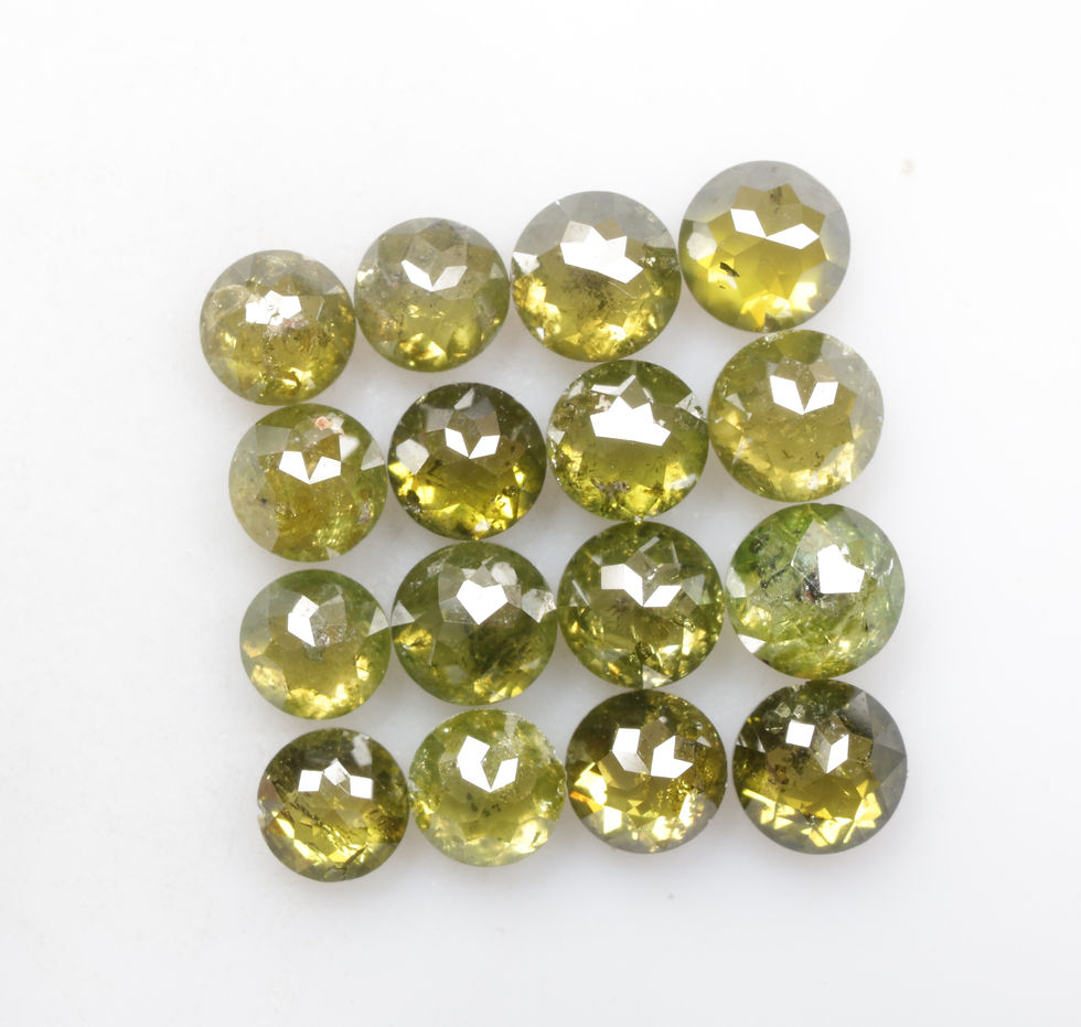 Thumbnail: 2.91 CT 3.0 to 3.5 MM Natural Loose Round Rose cut Fancy Diamond lot For Jewelry