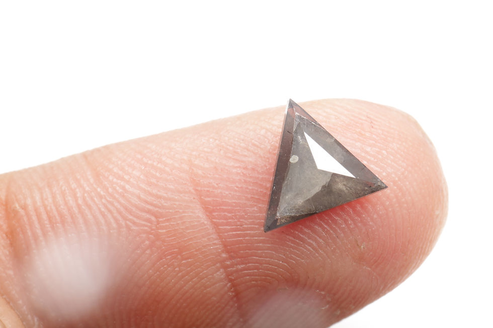 Thumbnail: 0.65 CT 6.6 X 6.9 MM Natural Loose Triangle cut Diamond for Wedding Ring Gift