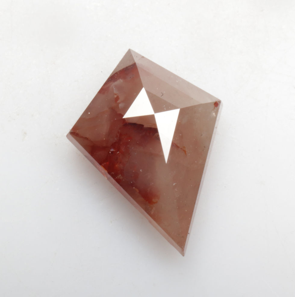 Thumbnail: 1.33 CT 10.3 X 7.7 MM Natural Kite Cut Loose Diamond, fancy Peach color