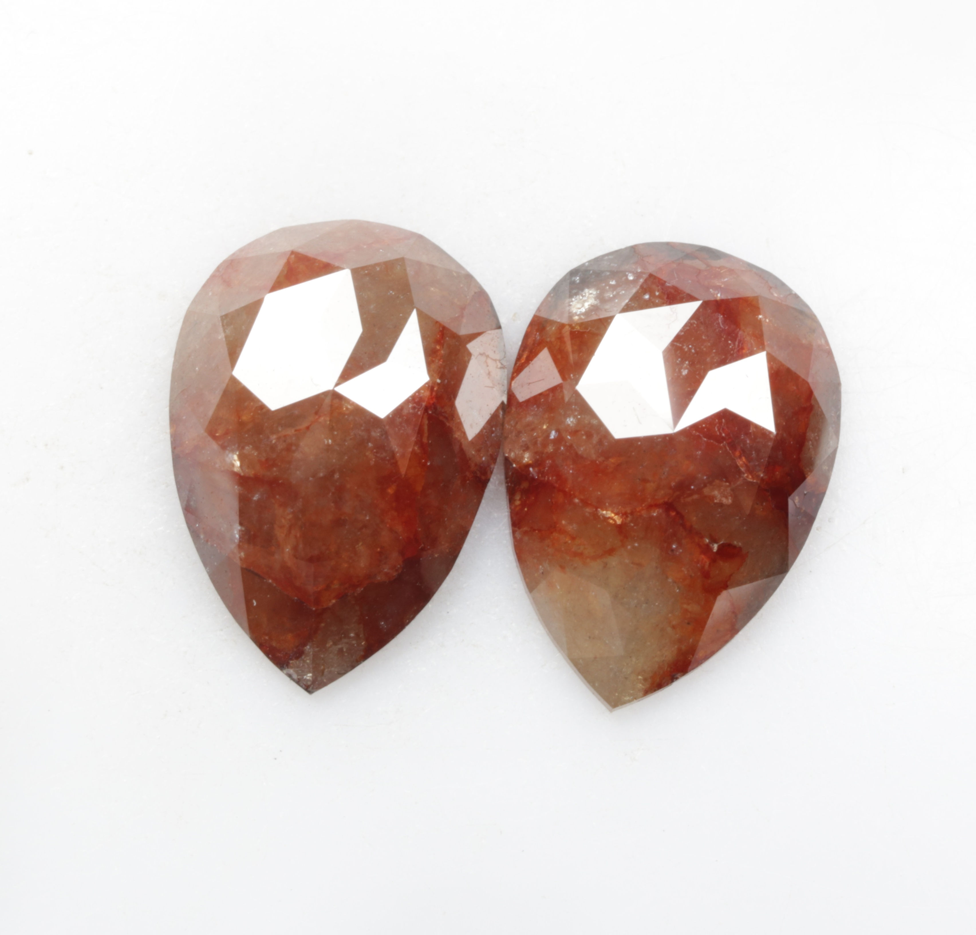 5.55 CT 12.5 X 8.7 MM Natural Loose Pear cut Fancy Diamond Pair for Earrings