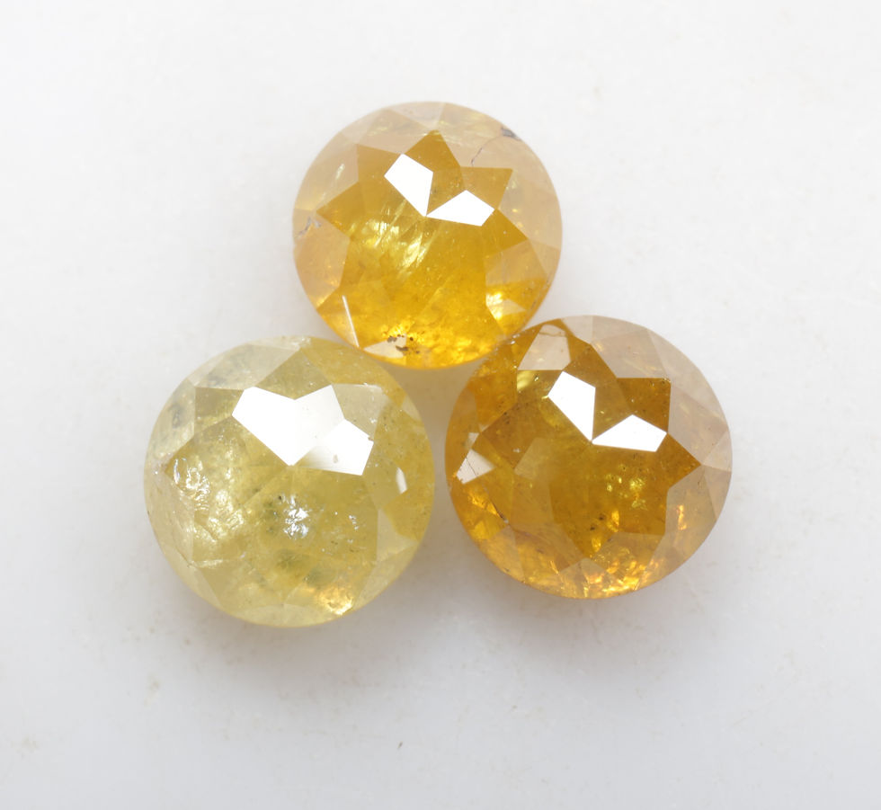 Thumbnail: 2.28 CT 4.9 to 5.3 MM Natural Loose Round Rose cut Diamond lot for Jewelry