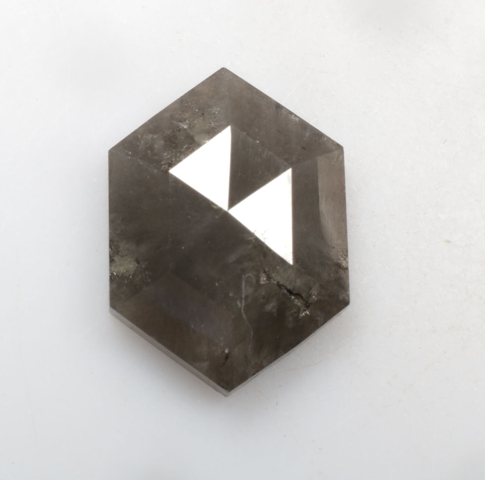 Thumbnail: 4.01 CT 13.2 X 9.4 MM Natural Hexagon Cut Loose Diamond for Diamond Jewelry Gift