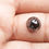 Thumbnail: 2.88 CT 8.5 MM Black Round Rose cut Diamond Natural Loose Diamond For Jewelry