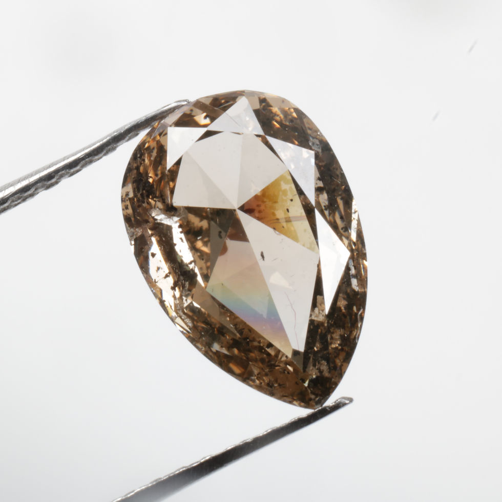 Thumbnail: 1.66 CT 9.9 X 6.7 MM Natural Pear cut Loose fancy Diamond for Jewelry Ring Gifts