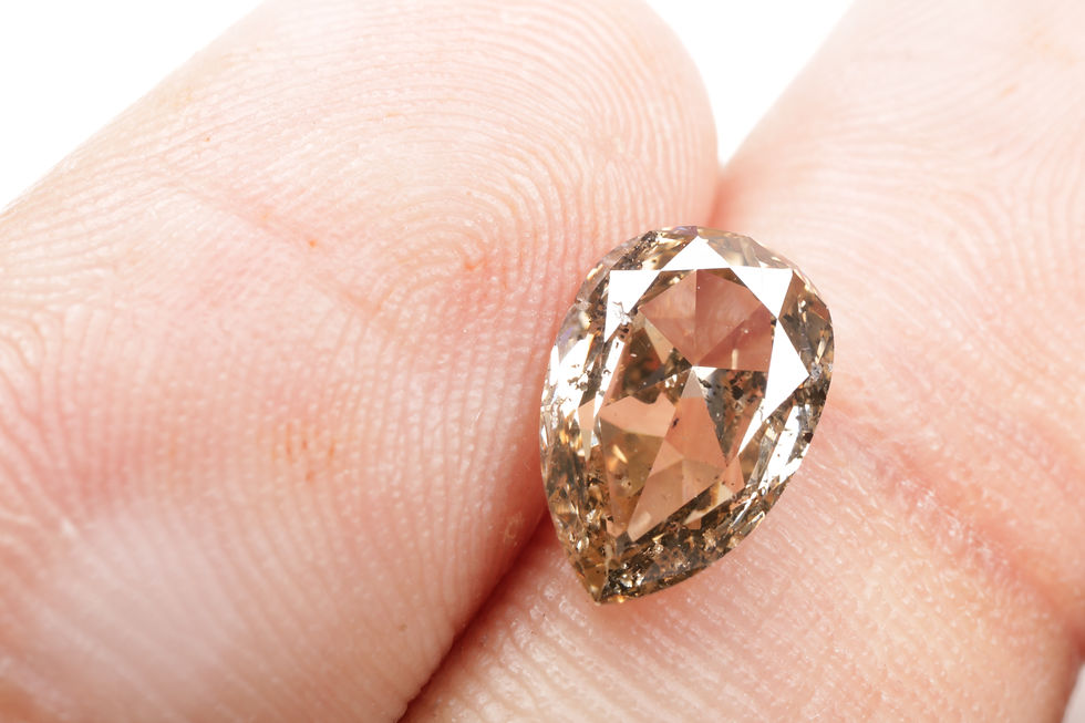 Thumbnail: 1.66 CT 9.9 X 6.7 MM Natural Pear cut Loose fancy Diamond for Jewelry Ring Gifts