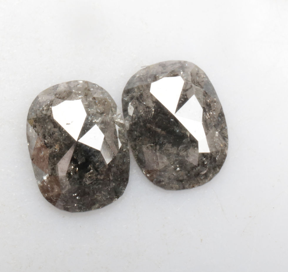 Thumbnail: 1.20 CT 7.1 X 5.3 MM Natural Loose Oval cut Diamond Pair for Earring Gift Ideas