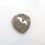 Thumbnail: 2.63 CT 10.0 X 9.5 MM Natural Pear cut Salt and Pepper Diamond, Black Grey color