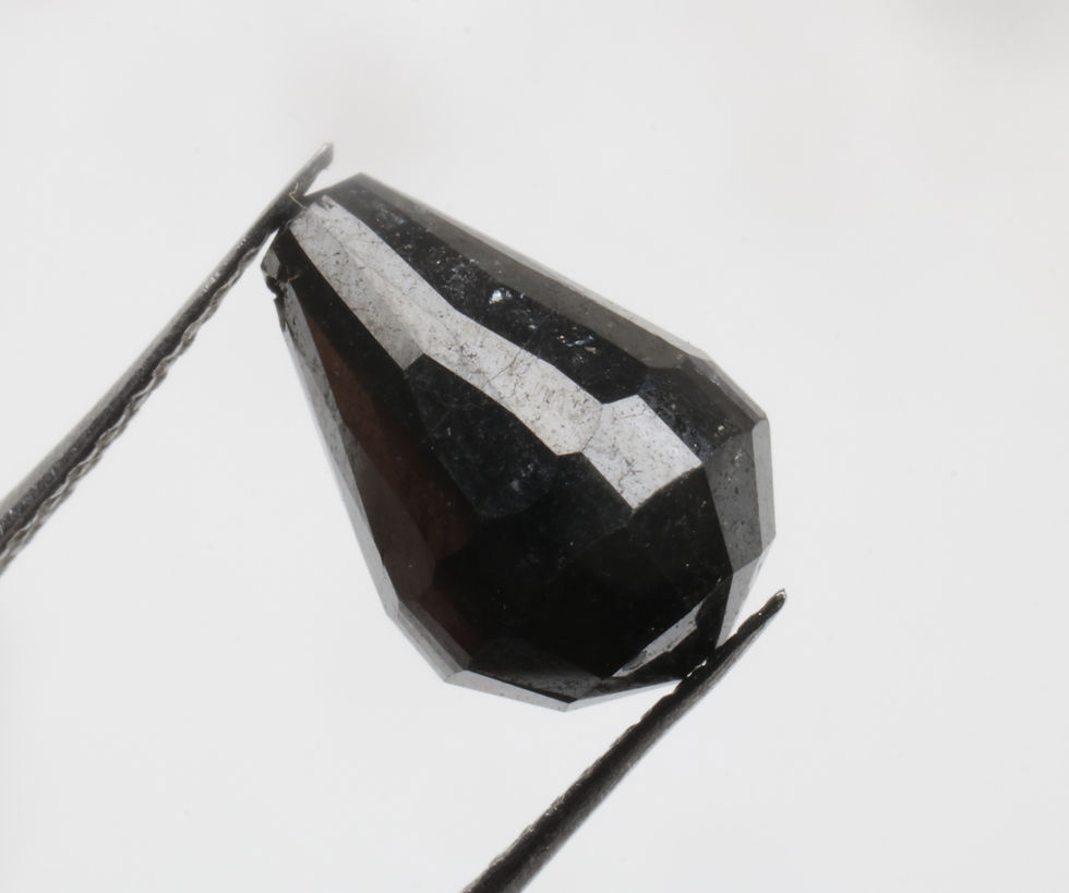 Thumbnail: 3.87 CT 10.5 X 7.2 MM Natural Loose Faceted Teardrop Drilled Diamond Cut
