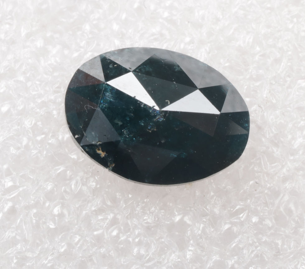 Thumbnail: 1.77 CT 9.0 X 6.7 MM Natural Loose Diamond Oval cut Diamond Fancy Blue Diamond