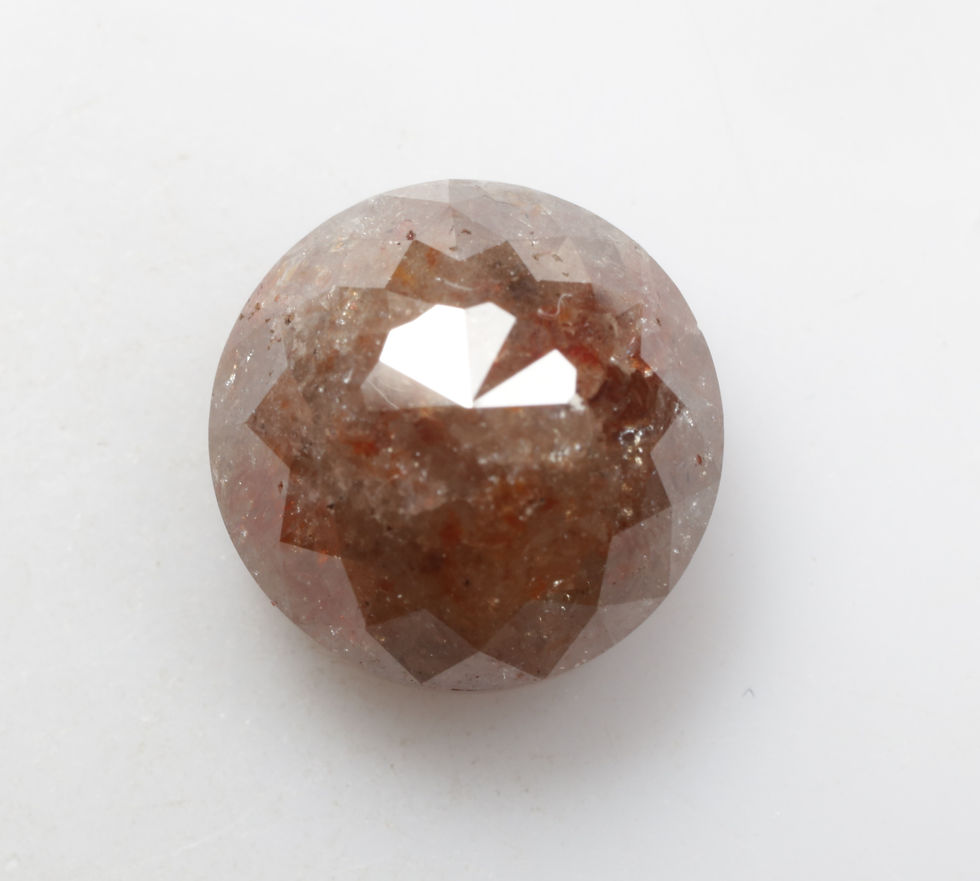Thumbnail: 3.82 CT 8.7 MM Natural Loose Round Rose Cut Diamond for Handmade Jewelry