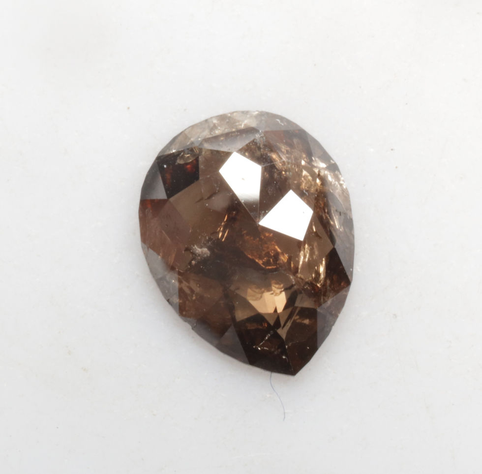 Thumbnail: 0.89 CT 8.3 X 6.5 MM Pear cut Natural Loose Diamond, Fancy color for pear Ring