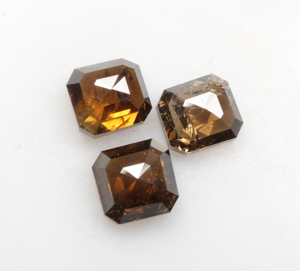 Thumbnail: 2.0 CT Natural Emerald cut Diamond Lot Fancy color for Diamond Earring Ring Gift