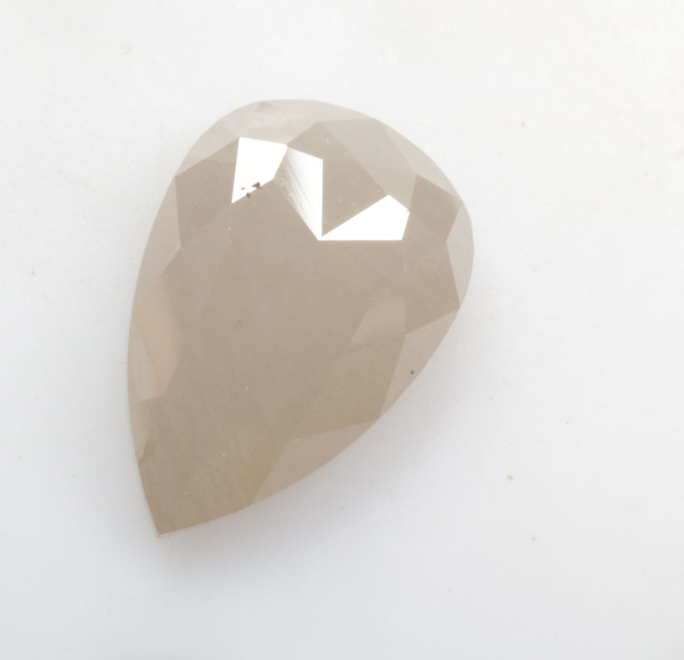 Thumbnail: 2.69 CT 11.0 X 7.5 MM Pear cut Natural Loose Diamond, off White color