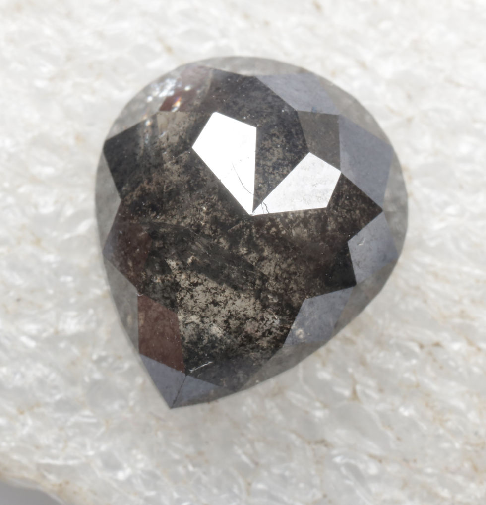 3.71 CT 10.4 X 8.9 MM Natural Pear cut Diamond Loose Pear Shape Full cut Diamond