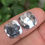 Thumbnail: 3.79 CT 11.2 X 10.8 MM Natural Loose Cushion cut Fancy Rose cut Diamond Pair