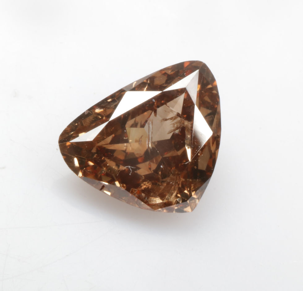 Thumbnail: 1.26 CT 6.6 X 8.1 MM Natural Trillion cut Diamond, Fancy Pear cut Diamond