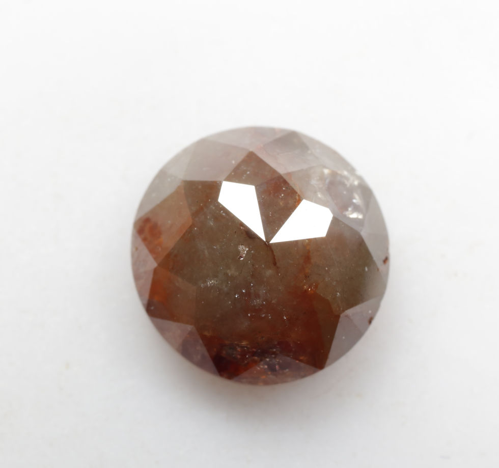 Thumbnail: 2.25 CT 8.2 MM  Natural Loose Round Rose Cut Loose Diamond for Handmade Jewelry