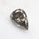Thumbnail: 0.75 CT 7.1 X 5.1 MM Natural Pear cut Salt and Pepper Brilliant cut Diamond