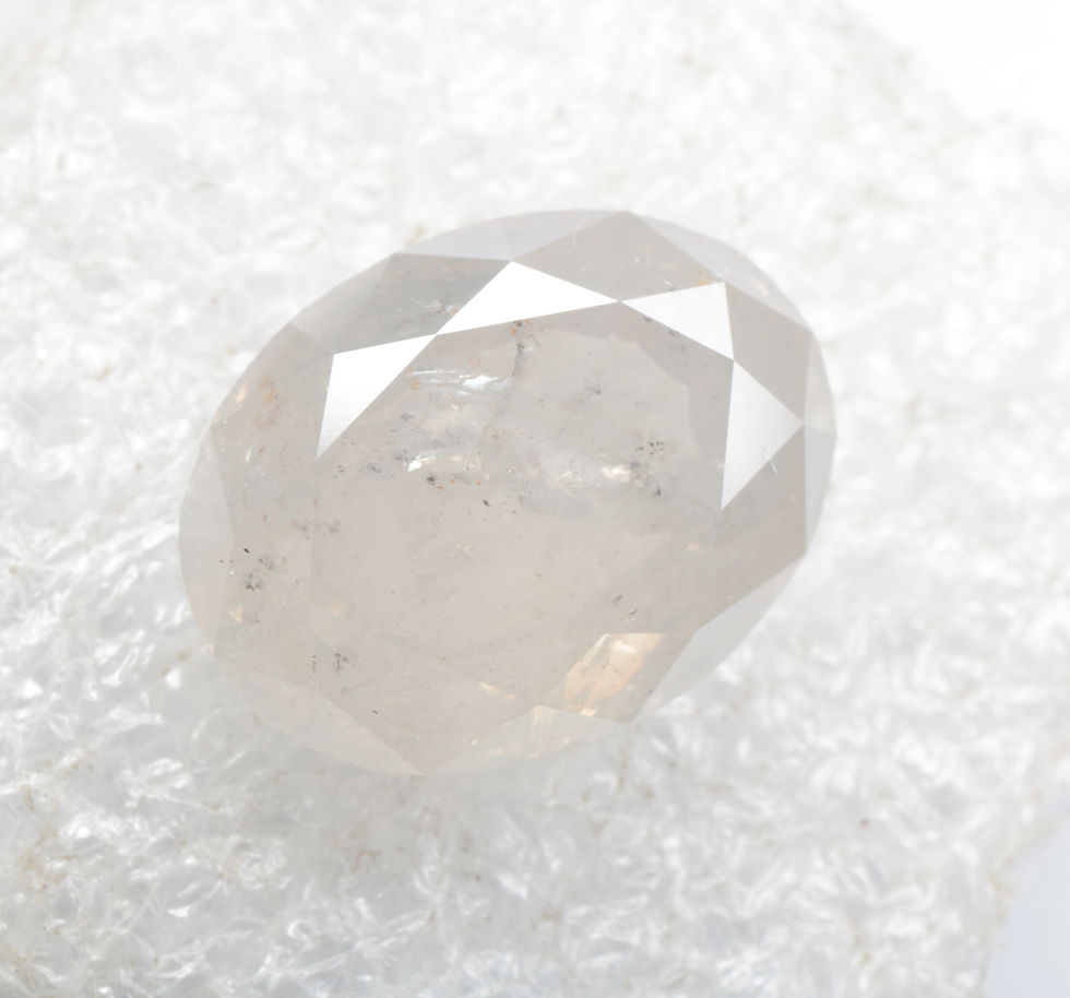 Thumbnail: 3.01 CT 10.2 X 7.8 MM Natural Loose Oval Full cut Diamond for Handmade Jewelry