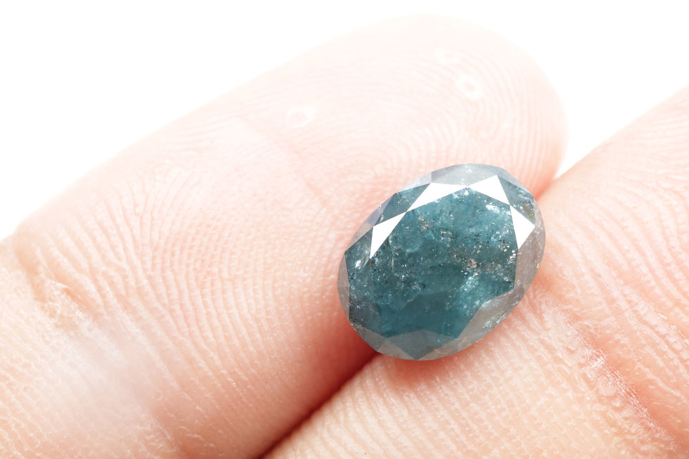 Thumbnail: 2.68 CT 9.7 X 7.3 MM Natural Loose Oval cut Diamond, Treated Blue color