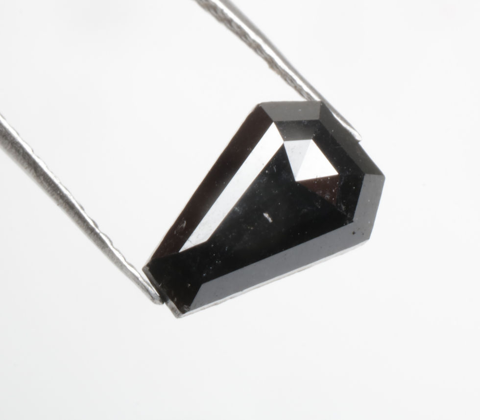 Thumbnail: 1.21 CT 8.3 X 5.8 MM Natural Loose Coffin cut Diamond for Black Coffin cut Ring
