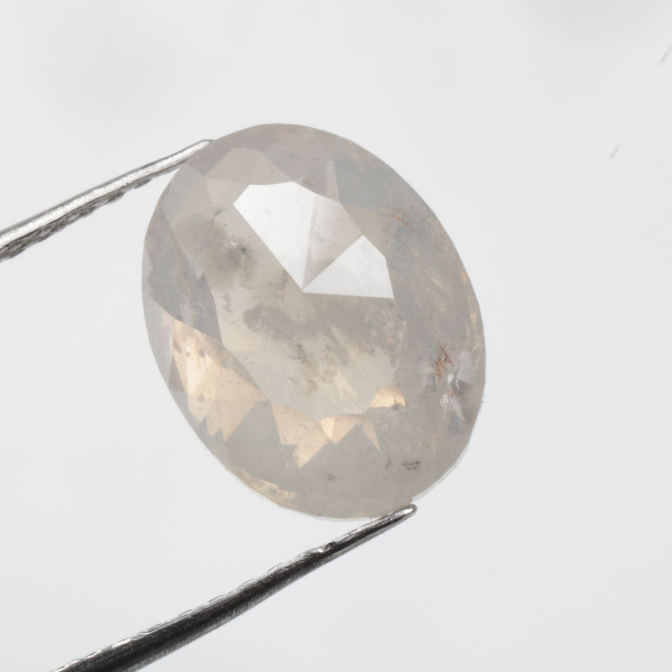 Thumbnail: 3.01 CT 10.2 X 7.8 MM Natural Loose Oval Full cut Diamond for Handmade Jewelry