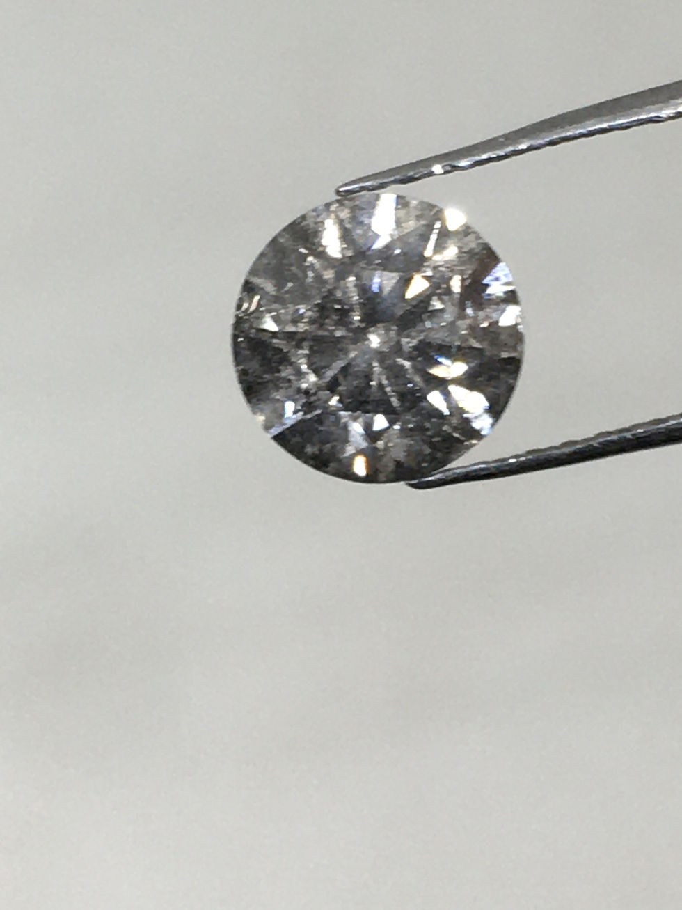 Thumbnail: 1.06 CT 6.4 MM Natural Round Cut Salt and pepper Brilliant cut Diamond