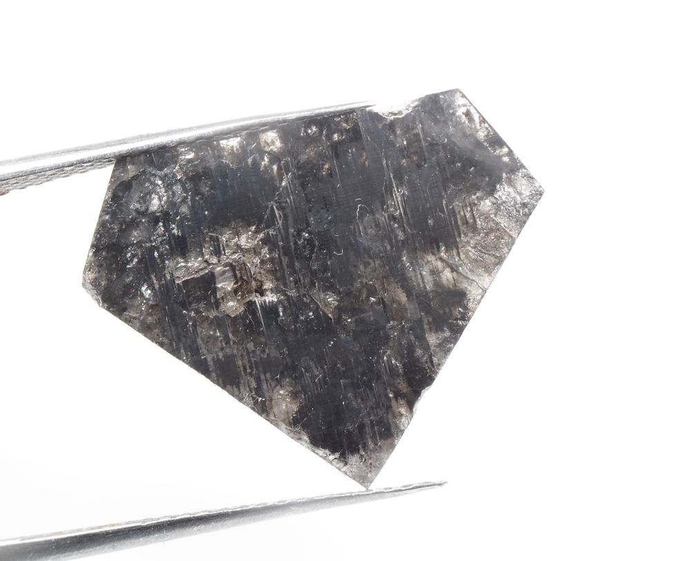 Thumbnail: 2.58 CT 8.8 X 9.5 MM Natural Loose Diamond, Diamond cut Shape Grey Black color