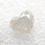 Thumbnail: 1.97 CT 7.7 X 6.8 MM Natural Heart Full Cut Diamond Off White color for Jewelry
