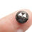 Thumbnail: 1.92 CT 7.9 MM Natural Round Rose cut Salt and Pepper Diamond, Black Color