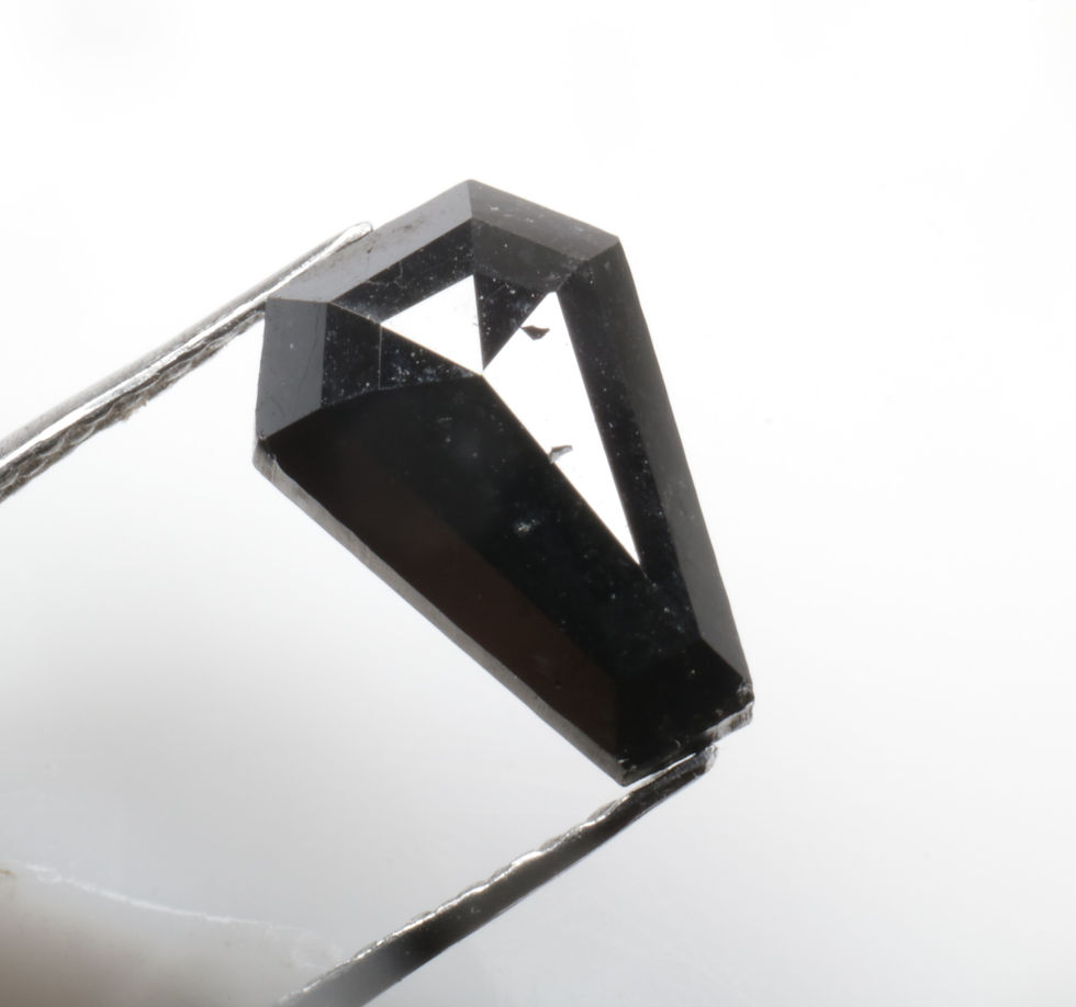 Thumbnail: 1.21 CT 8.3 X 5.8 MM Natural Loose Coffin cut Diamond for Black Coffin cut Ring
