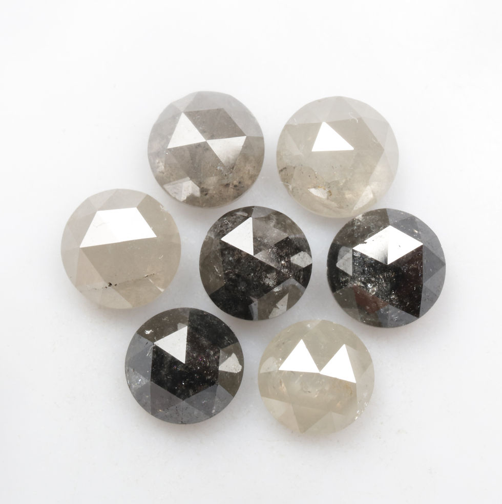 Thumbnail: 7.94 CT 5.9 to 6.2 MM Natural Loose Round Rose cut Diamond lot For Jewelry