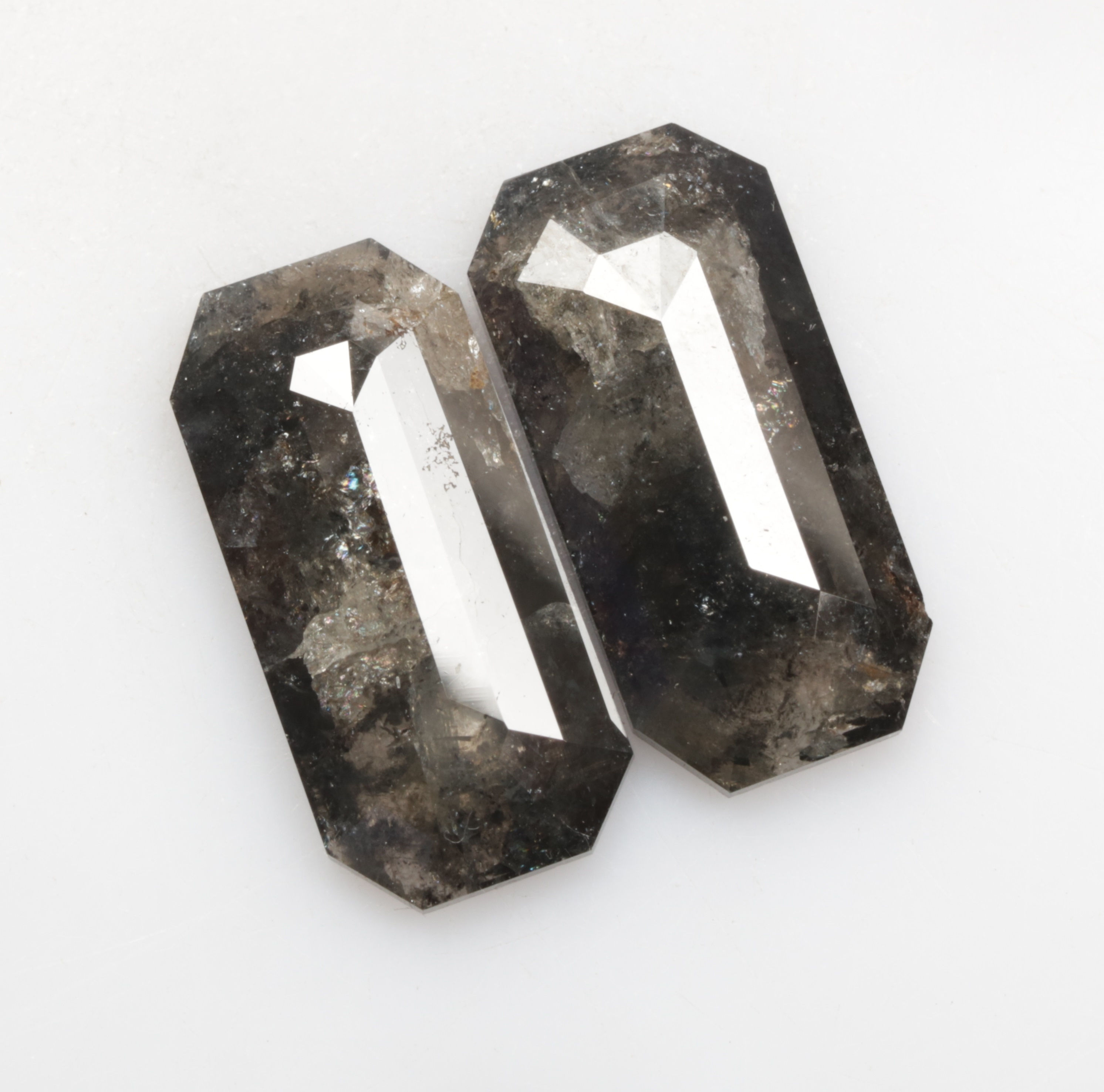 4.24 CT 13.3 X 6.5 MM Natural Emerald cut Diamond Pair for Diamond Earring Gifts