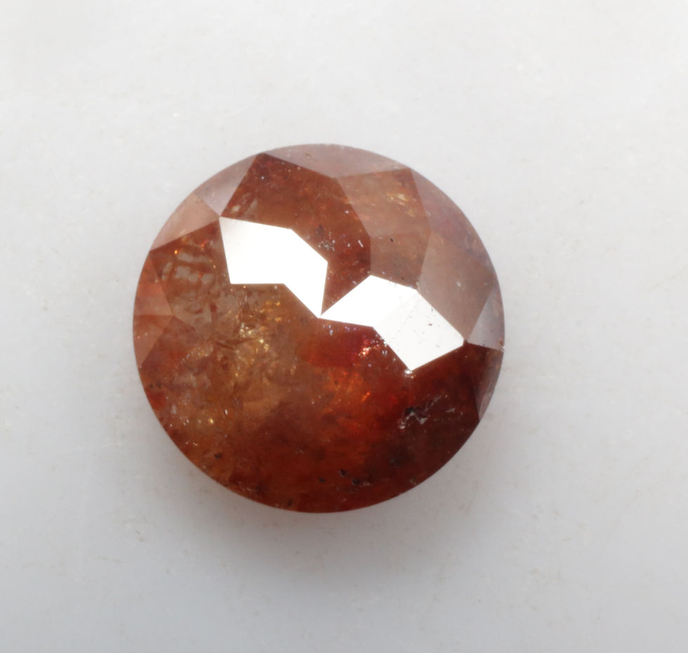 Thumbnail: 0.91 CT 6.3 MM Natural Loose Round Rose Cut Diamond for Diamond Ring Jewelry