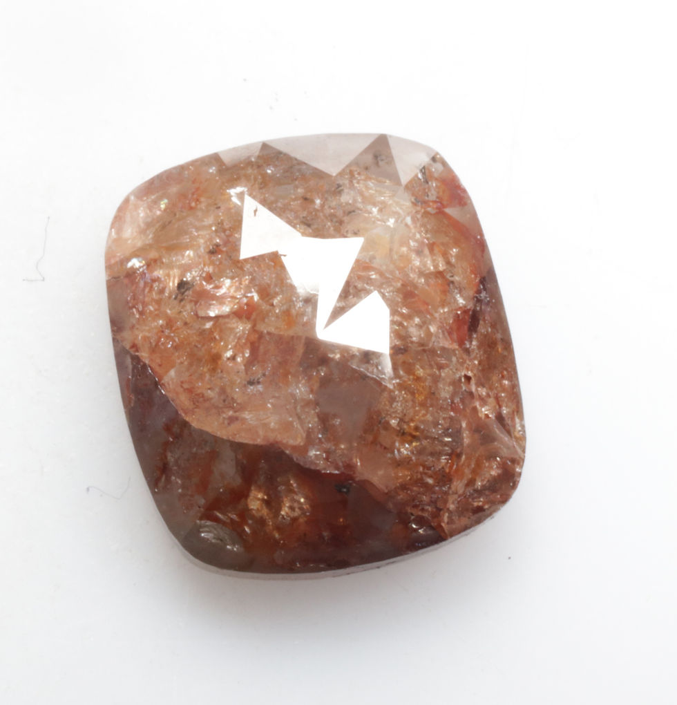 Thumbnail: 3.15 CT 9.5 X 8.5 MM Natural Cushion cut Salt and Pepper Diamond, Fancy Color