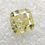 Thumbnail: 0.74 CT 5.0 X 4.9 MM Natural Fancy Yellow color Diamond Cushion cut Diamond
