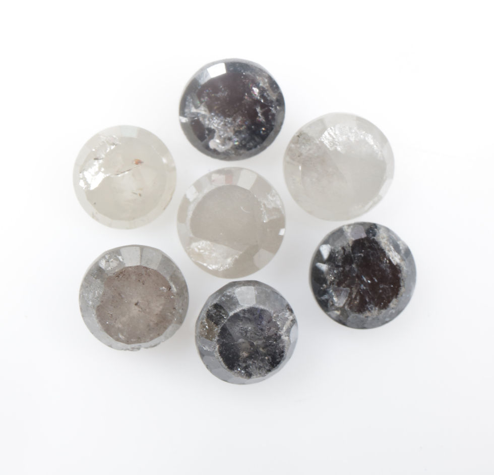 Thumbnail: 7.94 CT 5.9 to 6.2 MM Natural Loose Round Rose cut Diamond lot For Jewelry