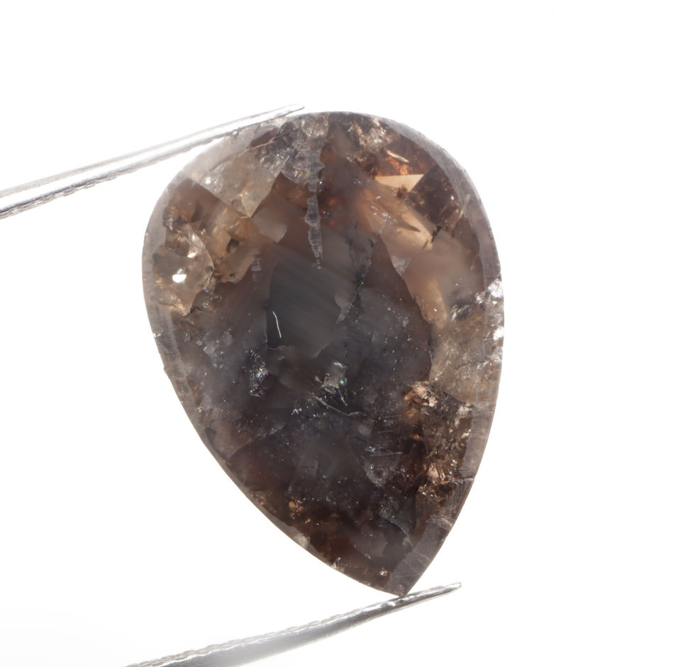 Thumbnail: 6.44 CT 17.2 X 12.4 MM Natural Pear cut Loose Diamond for fancy Pear Ring Gifts
