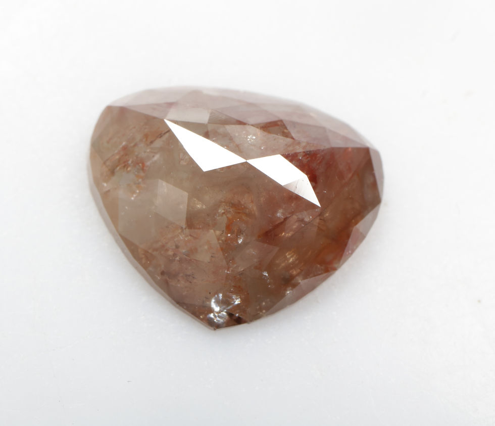 Thumbnail: 3.68 CT 10.3 X 12.1 MM Natural Pear cut Fancy color Diamond for Pear Ring Gift