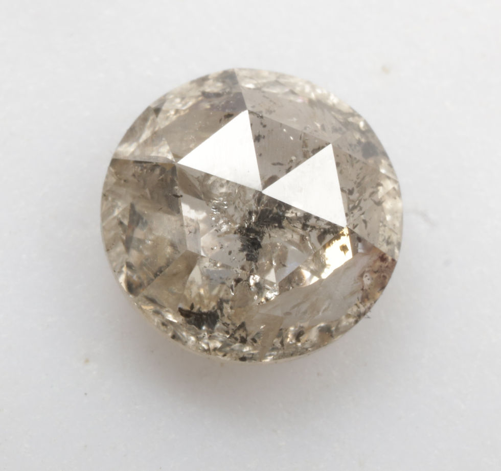 1.05 CT 6.5 MM Natural Round Rose cut Diamond, Loose Round Shape Diamond