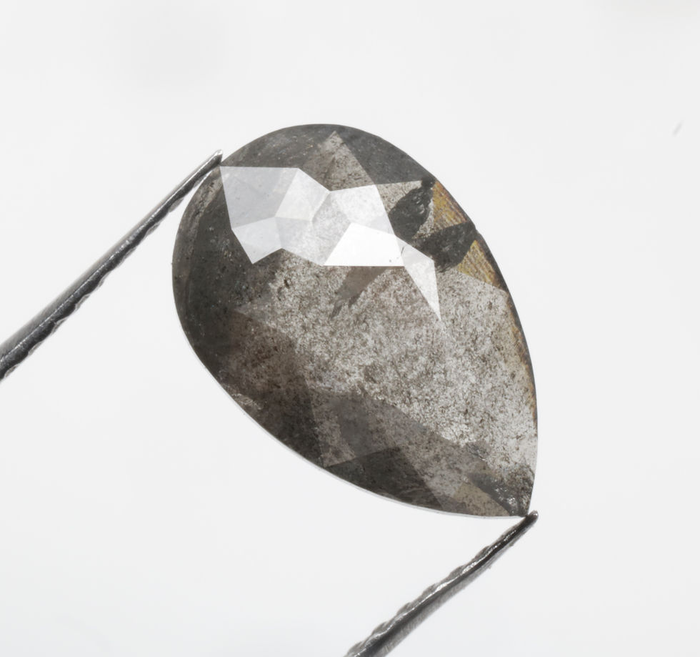 1.60 CT 11.0 X 7.2 MM Natural Pear cut Loose Diamond Grey color Pear Diamond