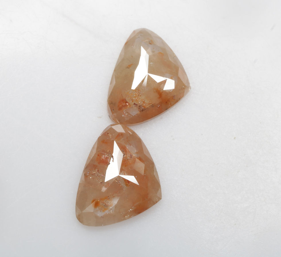 Thumbnail: 3.25 CT 8.1 X 10.7 MM Natural Loose Pear cut Fancy Diamond Pair for Earrings