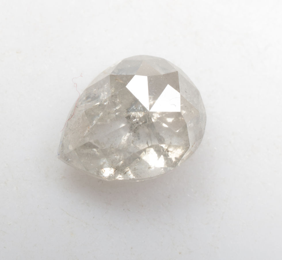 Thumbnail: 1.33 CT 7.6 X 6.0 MM Natural Pear cut Loose White Diamond for Jewelry Ring