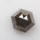 Thumbnail: 0.86 CT 6.3 X 5.4 MM Natural Hexagon cut Diamond Black color for Wedding Ring