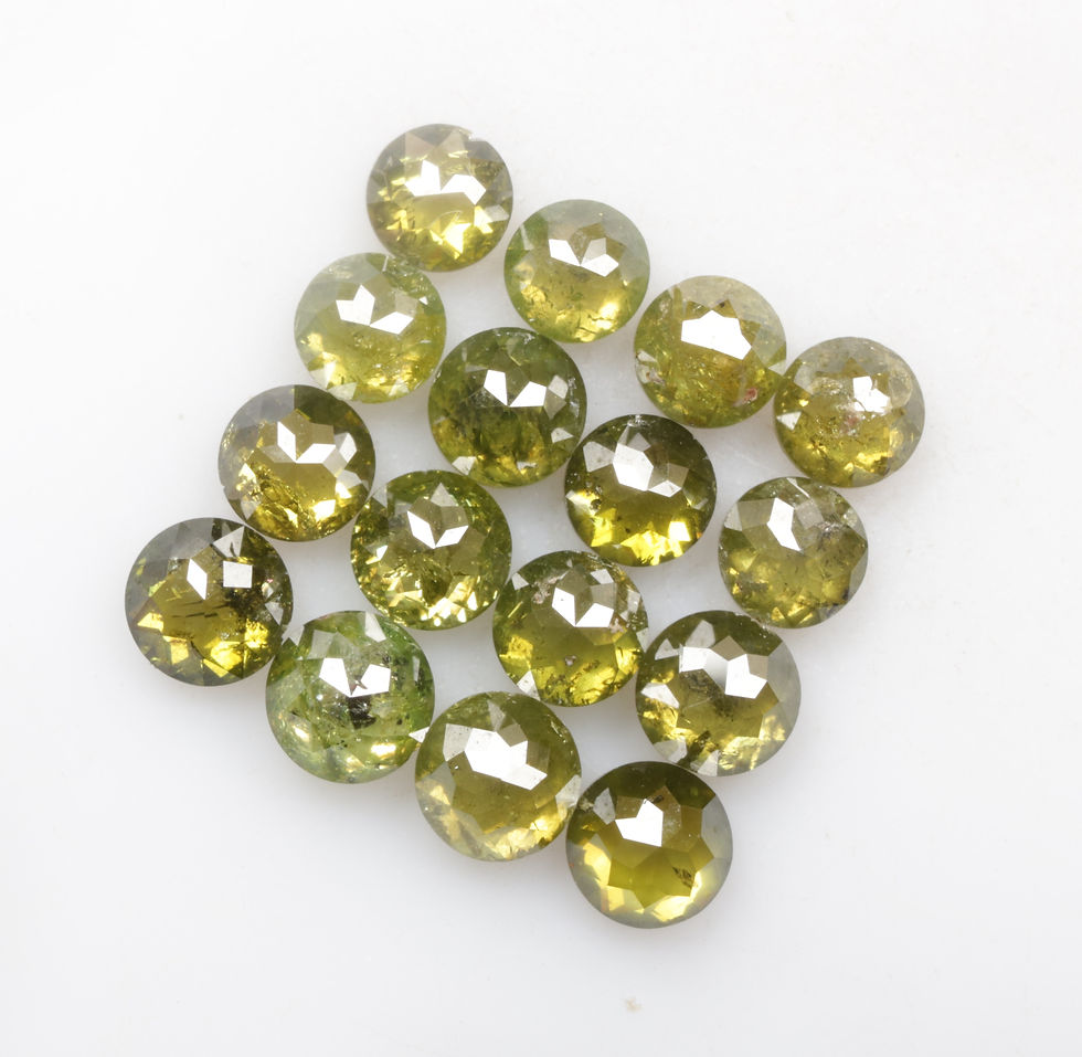 Thumbnail: 2.91 CT 3.0 to 3.5 MM Natural Loose Round Rose cut Fancy Diamond lot For Jewelry