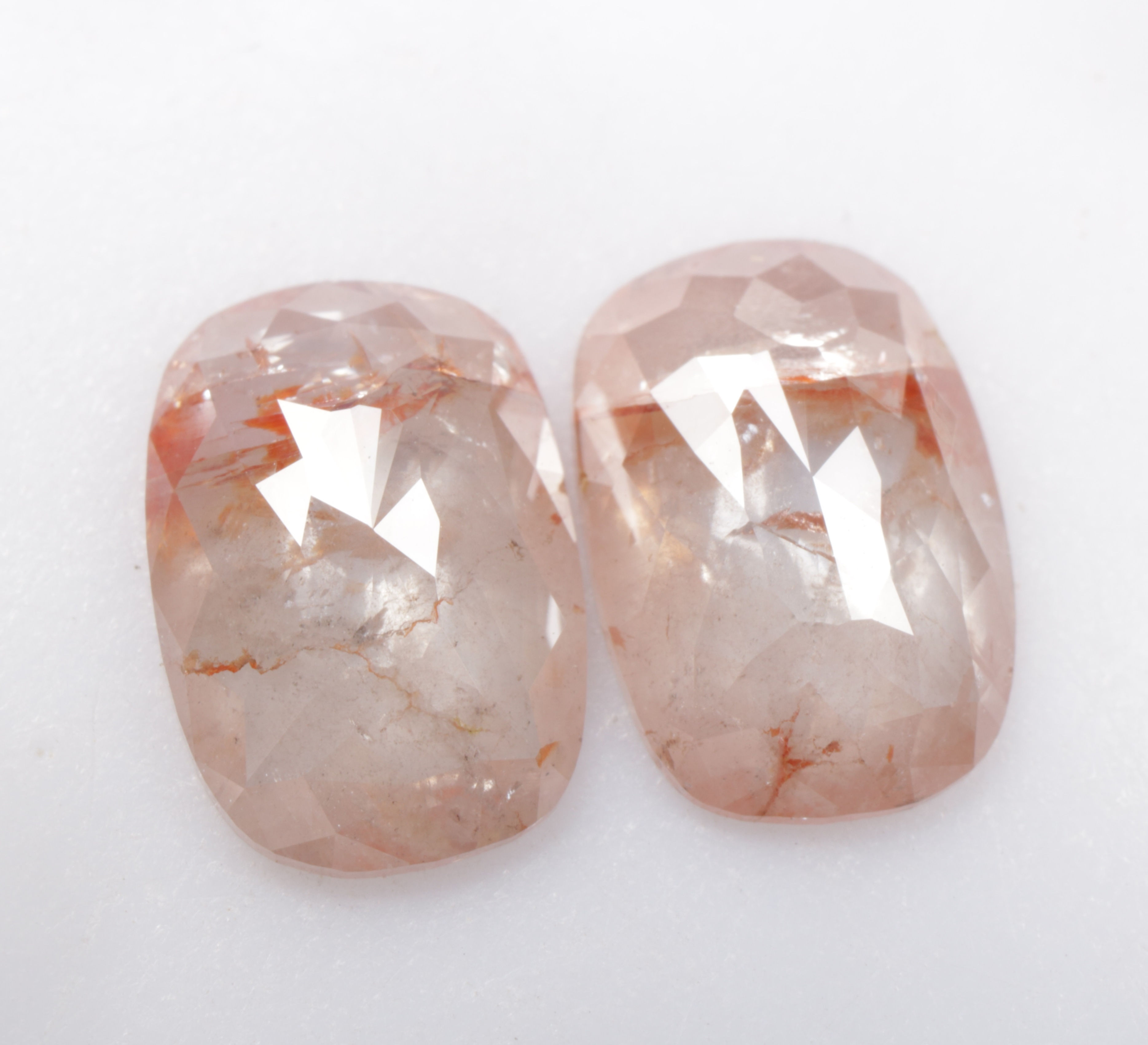 2.71 CT 9.4 X 6.7 MM Natural Loose Oval cut Diamond Fancy Pair for Earrings